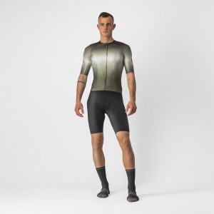 Knife Castelli Aero Race 6.0 Jersey - Military Green/Light Black Castelli