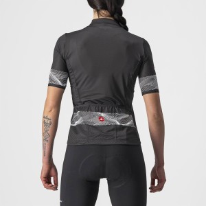 Knife Castelli Women's Phoenix Jersey - Light Black/White Castelli