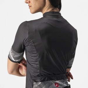 Knife Castelli Women's Phoenix Jersey - Light Black/White Castelli