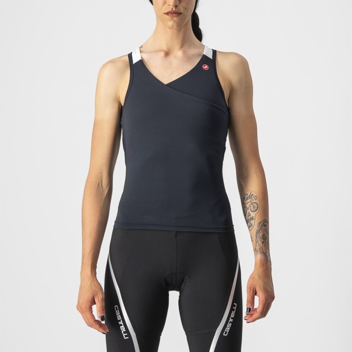 Canoe Castelli Women's Solaris Top - Light Black/White Castelli