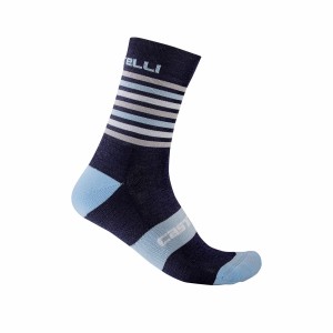 Socks Castelli Gregge 15 - Savile Blue/Dusk Blue Castelli