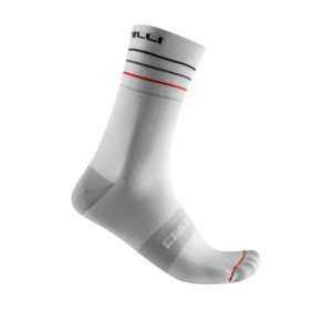 Socks Castelli Endurance 15 Sock - White Castelli