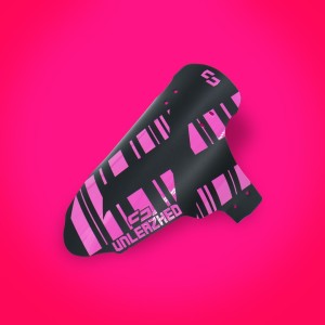 Paraphate Unleazhed Mudguard M01 Logo Pink Unleazhed