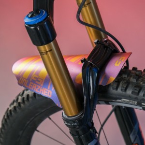 Paraphate Unleazhed Mudguard M01 Red-Blue Red-Gold Logo Unleazhed