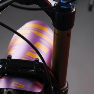 Paraphate Unleazhed Mudguard M01 Logo Violet/Green-Red/Gold Unleazhed