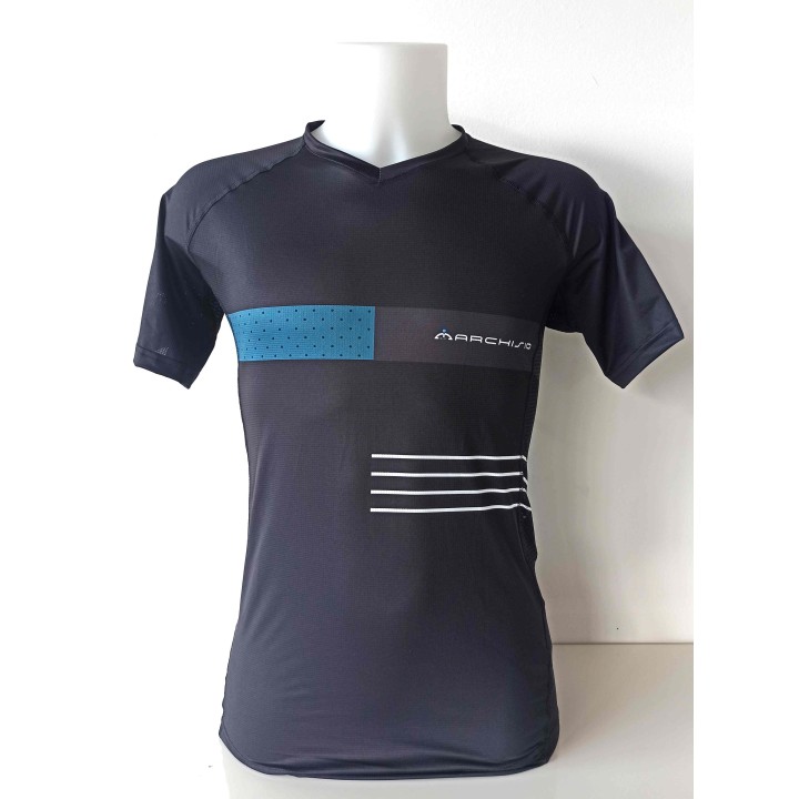 Gsg Run Team Marchisio sweater - Black/Petrol Marchisio Bici