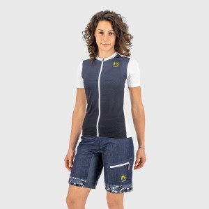 Knife Karpos Women's Verve Evo Jersey - Ombre Blue/White Karpos