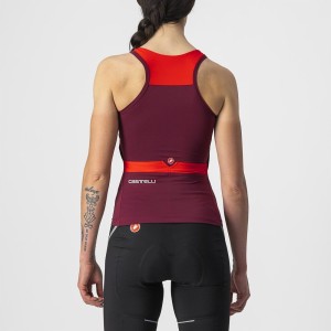 Canoe Castelli Donna Solaris Top - Bordeaux/Red Castelli