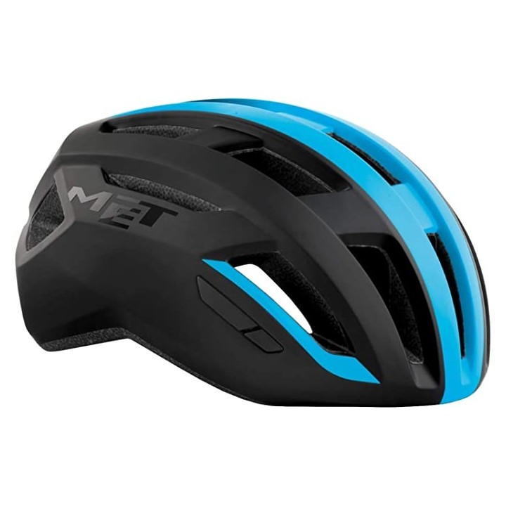 Casco Met Win Mips® - Black/Blu Cyan Met