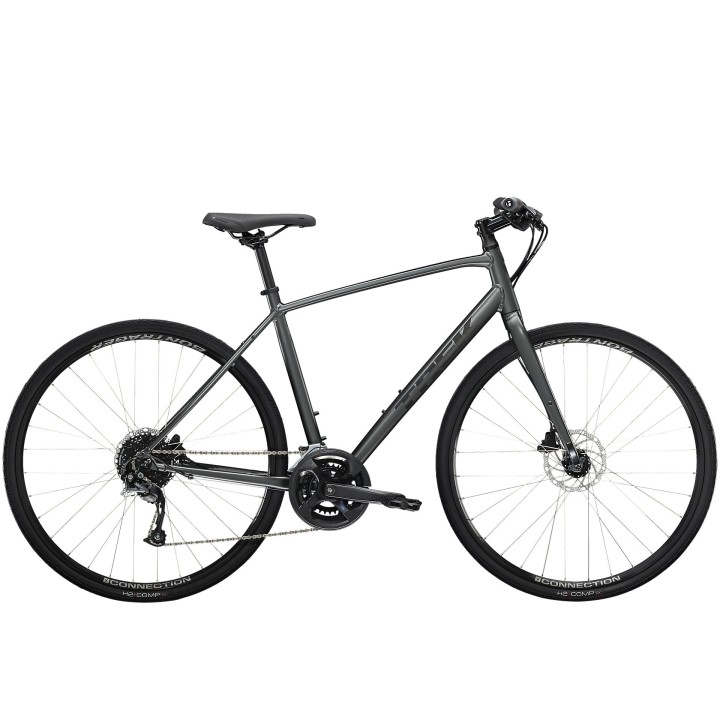 Bike Trek FX 2 Disc - Satin Lithium Grey 2023 Trek Bikes