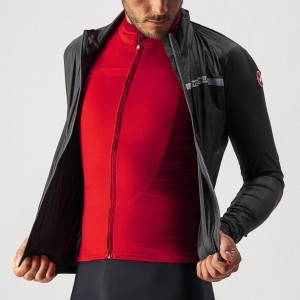 Mantellina Castelli Stretch Jacket - Light Black/Dark Gray Castelli