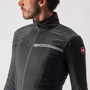 Mantellina Castelli Stretch Jacket - Light Black/Dark Gray Castelli