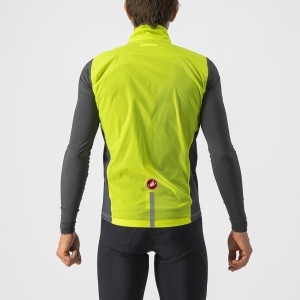 Antique vest Castelli Team St. Vest - Electric Lime/Dark Gray Castelli