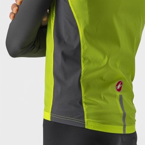 Antique vest Castelli Team St. Vest - Electric Lime/Dark Gray Castelli