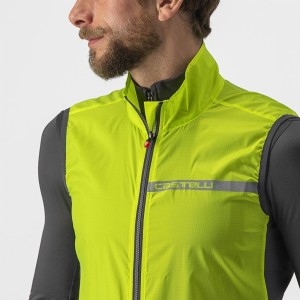 Antique vest Castelli Team St. Vest - Electric Lime/Dark Gray Castelli