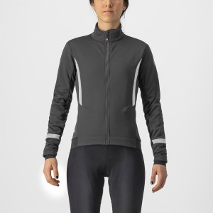 Jacket Castelli Women's Dynamic 2 Jacket - Light Black/White Reflex Castelli