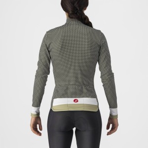 M/L sweater Castelli Woman Flying LS Jersey - Military Green/White Tea Castelli