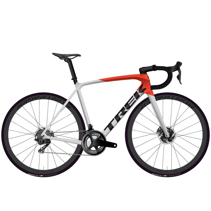 Bike Trek Emonda SL 6 Pro Di2 - Quicksilver/Radioactive Red 2023 Trek Bikes