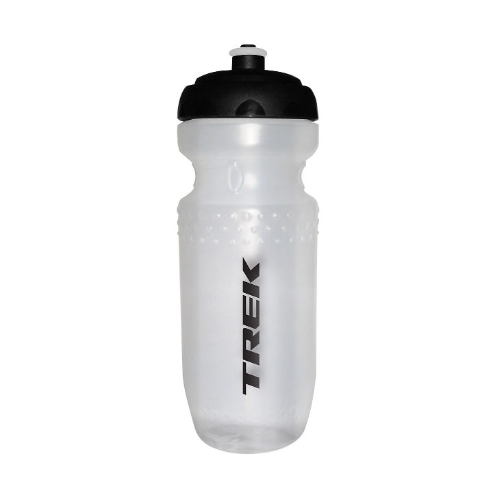 Trek Word Mark 591ml water bottle - Clear/Black Trek Bikes