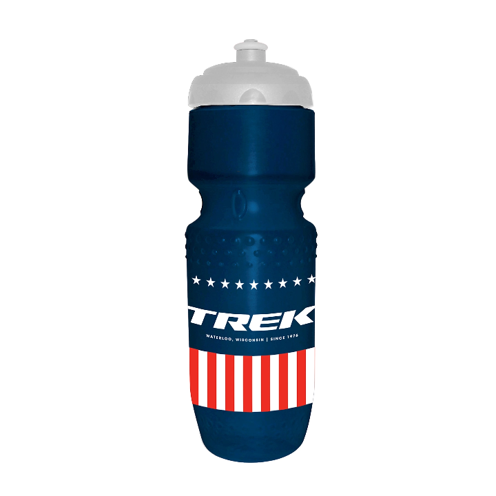 Trek Stars and Stripes 591ml water bottle - Blue/White Trek Bikes