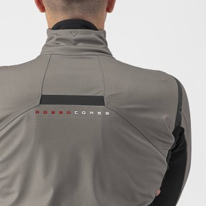 Jacket Castelli Alpha RoS 2 Jacket - Nickel Gray/Black Reflex Castelli