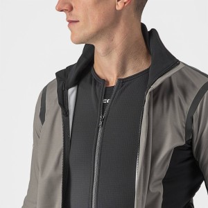 Jacket Castelli Alpha RoS 2 Jacket - Nickel Gray/Black Reflex Castelli