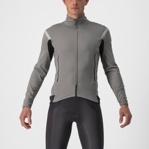 Jacket Castelli Perfect RoS 2 Jacket - Nickel Gray/Travertine Gray Castelli