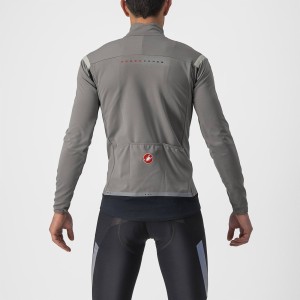 Jacket Castelli Perfect RoS 2 Jacket - Nickel Gray/Travertine Gray Castelli