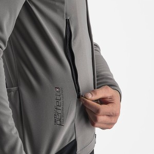 Jacket Castelli Perfect RoS 2 Jacket - Nickel Gray/Travertine Gray Castelli