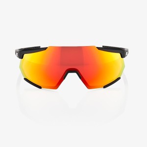 Occhiali 100% RACETRAP 3.0 - Soft Black/Hyper Red 100%