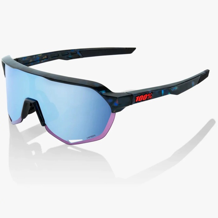 Glasses 100% S2 - Black Holographic/Hiper Blue 100%