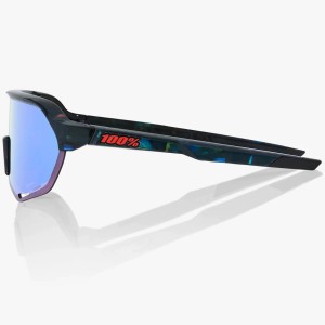 Glasses 100% S2 - Black Holographic/Hiper Blue 100%