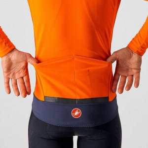 Jacket Castelli Perfect Ros Long Sleeve - Brilliant Orange Castelli