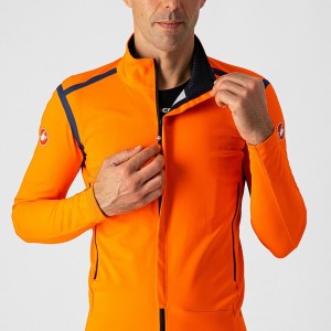 Jacket Castelli Perfect Ros Long Sleeve - Brilliant Orange Castelli