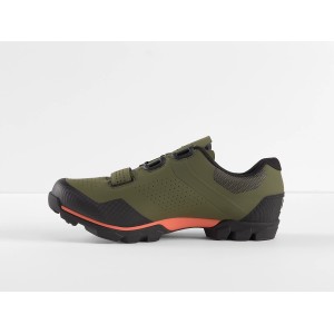 Shoes Mtb Bontrager Foray - Olive Grey/Radioactive Orange Bontrager