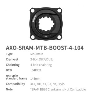 Sigeyi AXO power meter for SRAM MTB BOOST - Green Sigeyi