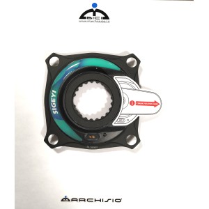 Sigeyi Misuratore di potenza AXO per MTB Shimano 4/104 - Verde Sigeyi