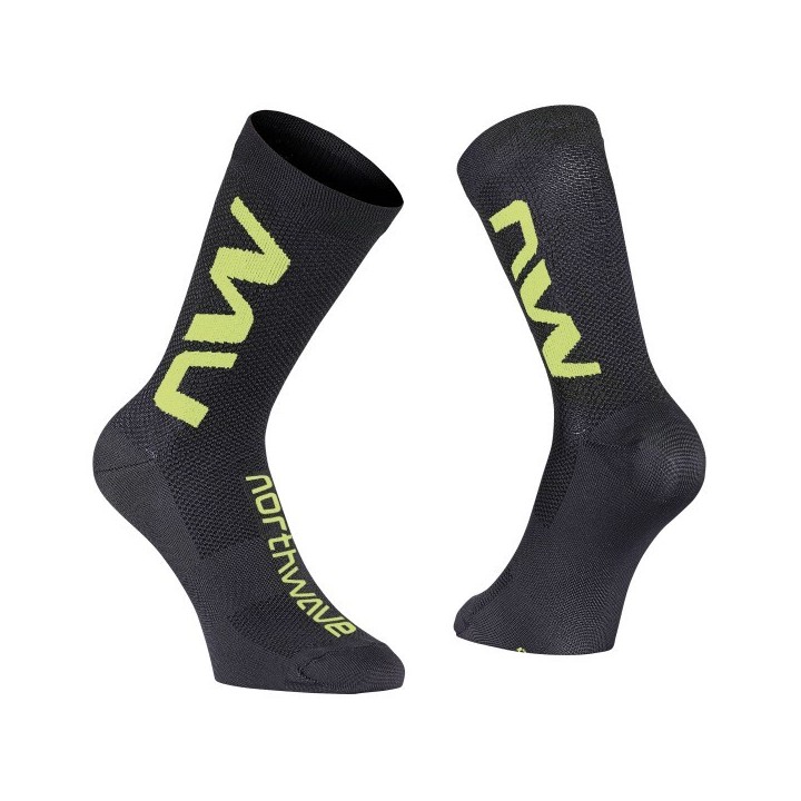 Socks Northwave Extreme Air Black/Yellow Fluo Northwave