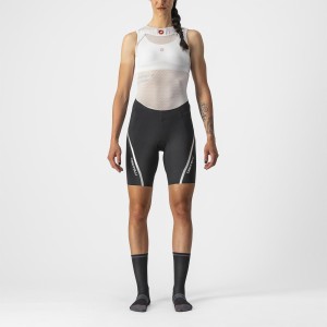 Trousers Castelli Donna Velocissima 3 Short - Black/Silver Castelli