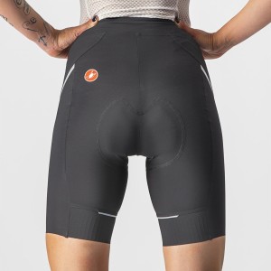 Trousers Castelli Donna Velocissima 3 Short - Black/Silver Castelli