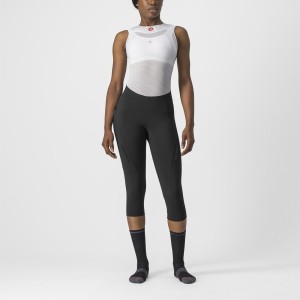 Shorts 3/4 Castelli Donna Velocissima 3 Knicker - Black Castelli