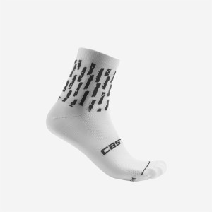 Socks Castelli Women's Aero Pro 9 cm - White Castelli