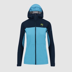 Women's Jacket Karpos Lot Rain - Blue Atoll/Sky Captain Karpos