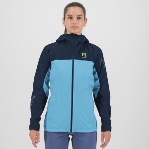 Women's Jacket Karpos Lot Rain - Blue Atoll/Sky Captain Karpos