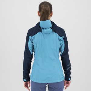 Women's Jacket Karpos Lot Rain - Blue Atoll/Sky Captain Karpos