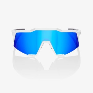 Glasses 100% SPEEDCRAFT SL - Matte White/Metallic Blue 100%