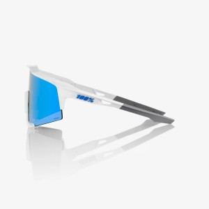 Glasses 100% SPEEDCRAFT SL - Matte White/Metallic Blue 100%