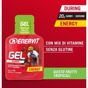 Enervit Sports Gel During Taste Tropical Fruits 25ml. Enervit