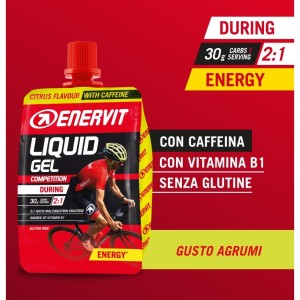 Enervit Liquid Gel with Caffeine Citrus Taste 60 ml. Enervit