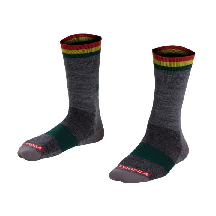 Socks Bontrager Race 5 (13cm) Lana Small (36-39) Rasta Paw Bontrager